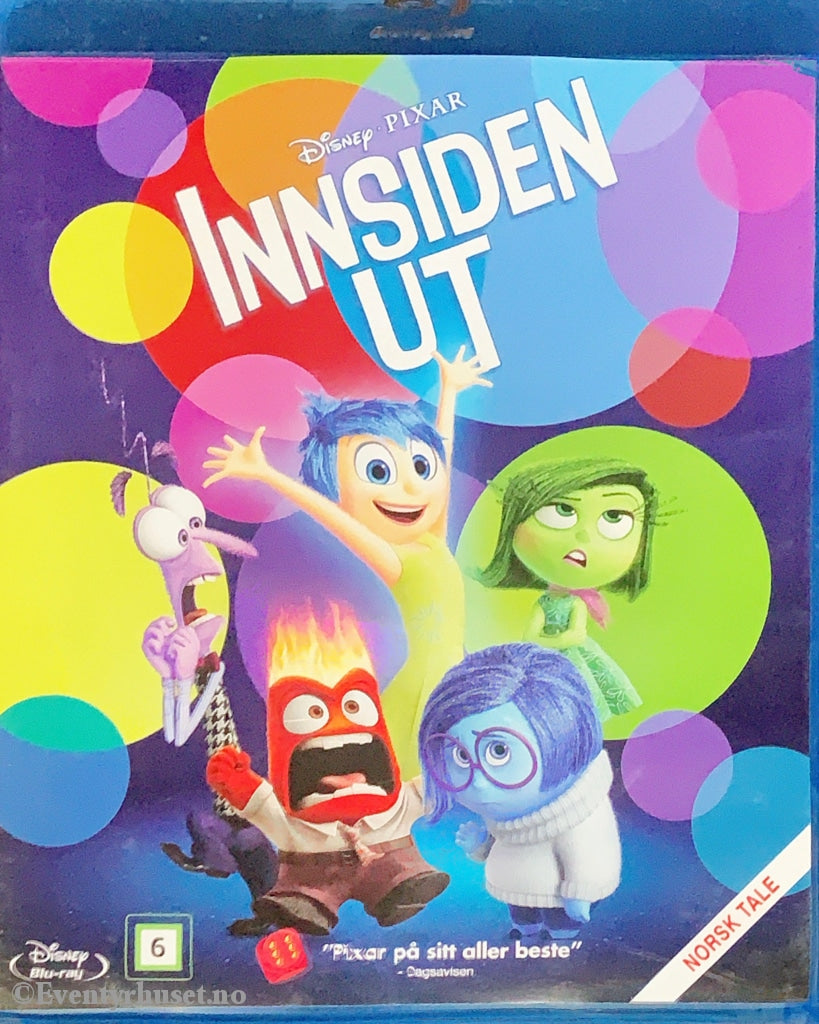 Disney Pixar Blu-Ray. Innsiden Ut. Blu-Ray Disc