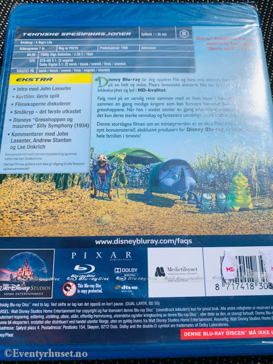 Disney Pixar Blu Ray. Småkryp. 1998. Ny I Plast! Blu-Ray Disc