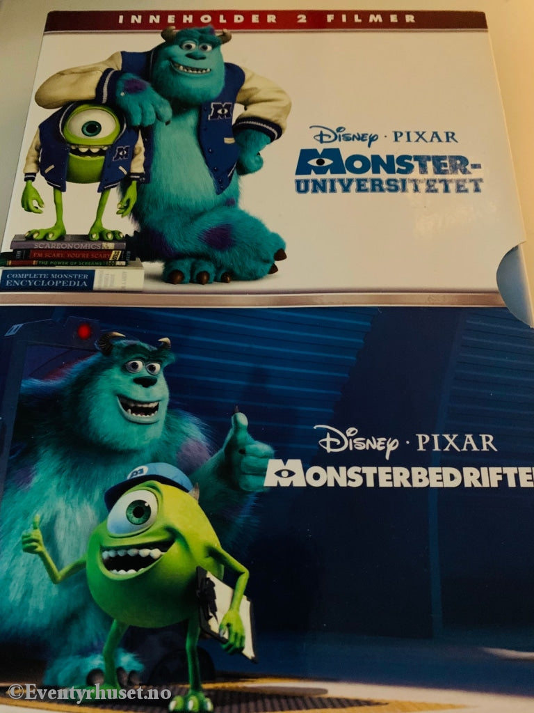 Disney Pixar Dvd Samleboks. Monsterbedriften + Monsteruniversitetet.