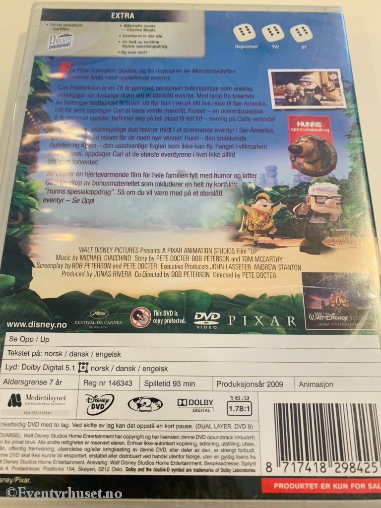 Disney Pixar Dvd. Se Opp. Ny I Plast! Dvd