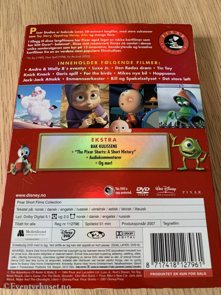 Disney Pixar Dvd. Short Films. 2007. Slipcase. Dvd