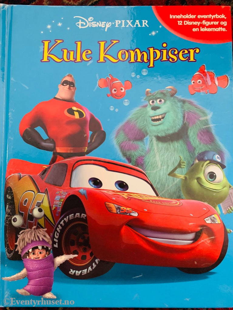 Disney Pixar. Kule Kompiser. Eventyrbok Figurer Og Lekematte. Leker