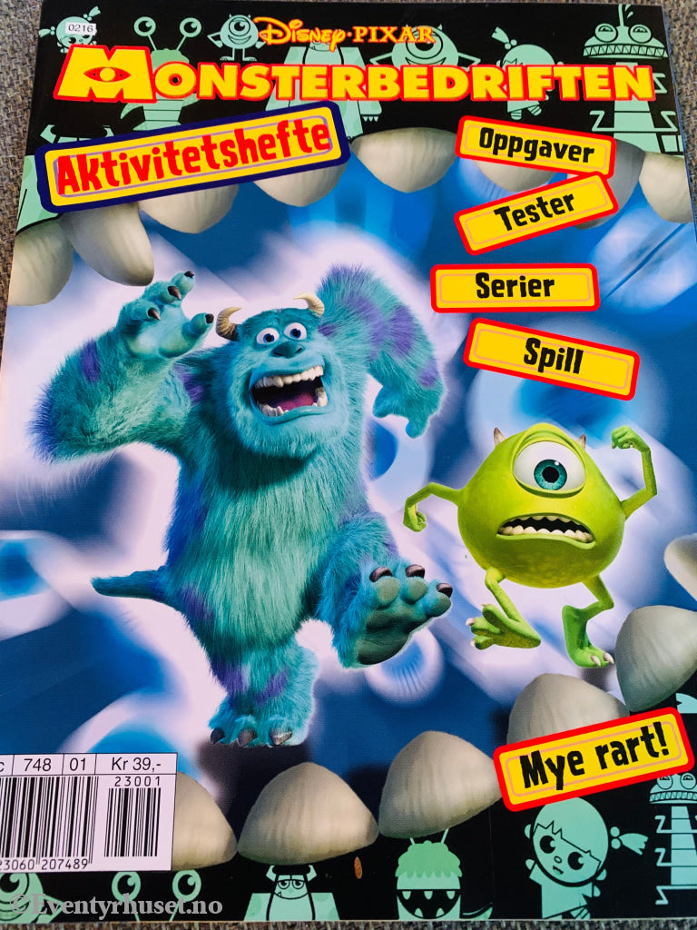 Disney Pixar - Monsterbedriften. Aktivitetshefte (Brukt). Hefte