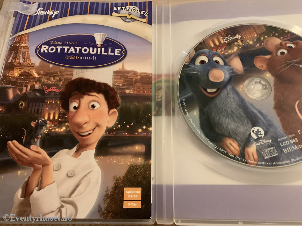 Disney Pixar. Rottatouille. 2007. Cd+Bok. Cd