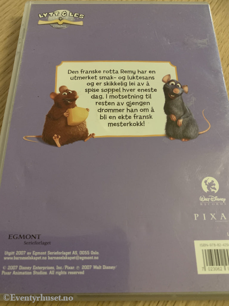 Disney Pixar. Rottatouille. 2007. Cd+Bok. Cd