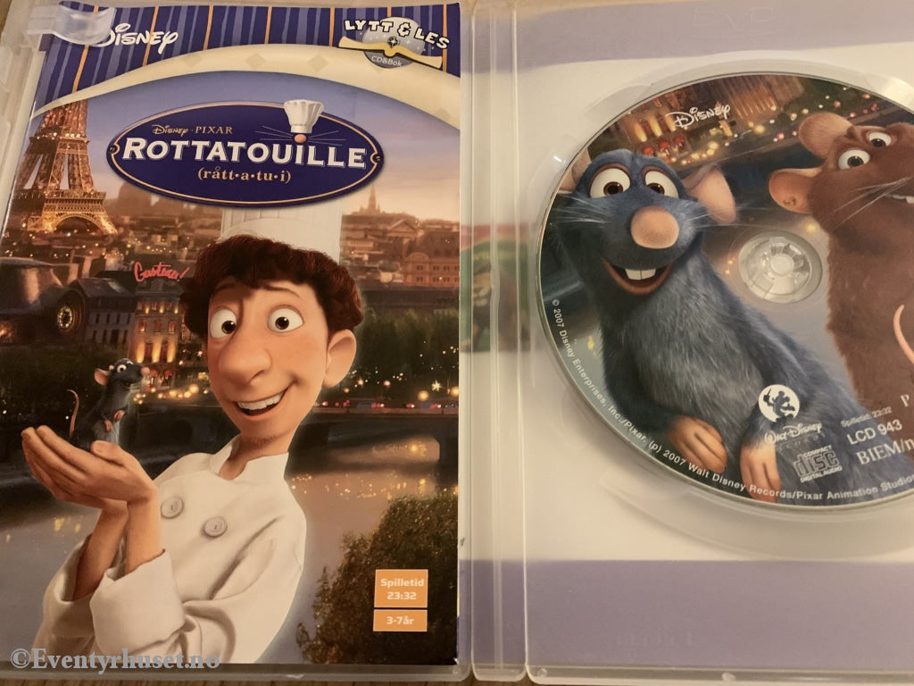 Disney Pixar. Rottatouille. 2007. Cd+Bok. Cd