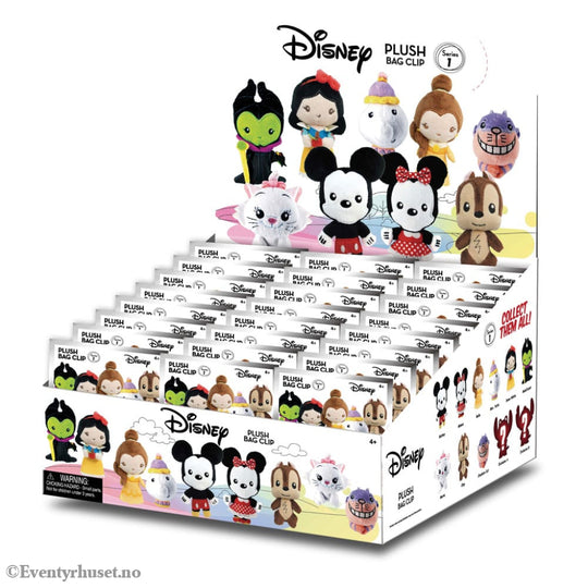 Disney Plush Bag Clips Display (24) Fashion & Accessories