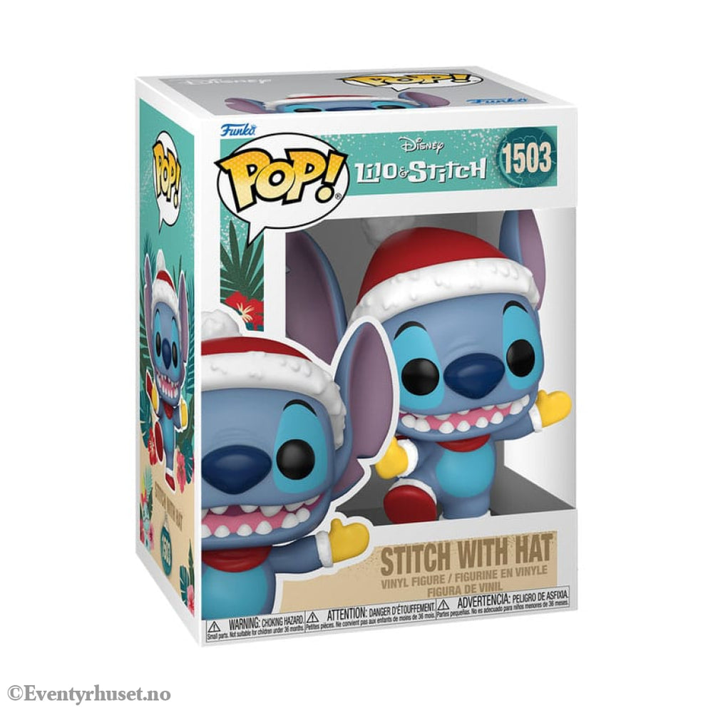 Disney POP! Vinyl Figure Holiday Stitch w/Hat 9 cm Collectibles