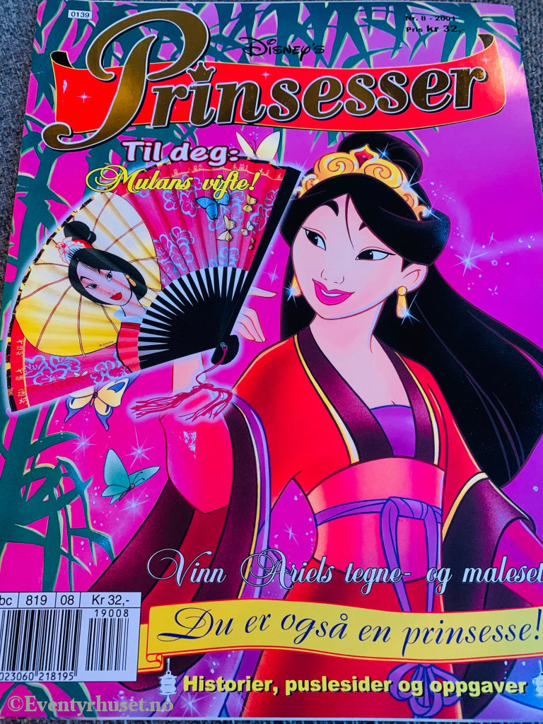 Disney Prinsesser. 2001/08. Tegneserieblad