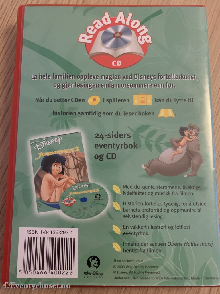 Disney Read Along. Jungelboken 2 (Cd + Bok). Lydbok