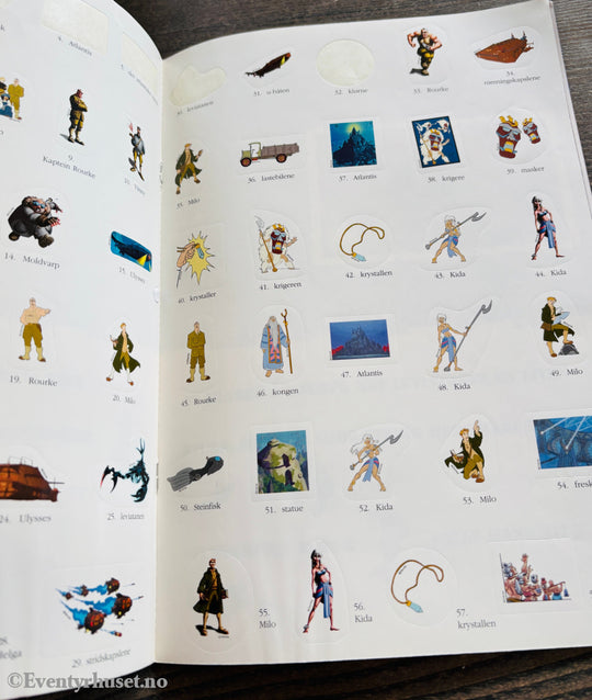 Disney. Reisen til Atlantis. Hefte med klistremerker. Brukt.