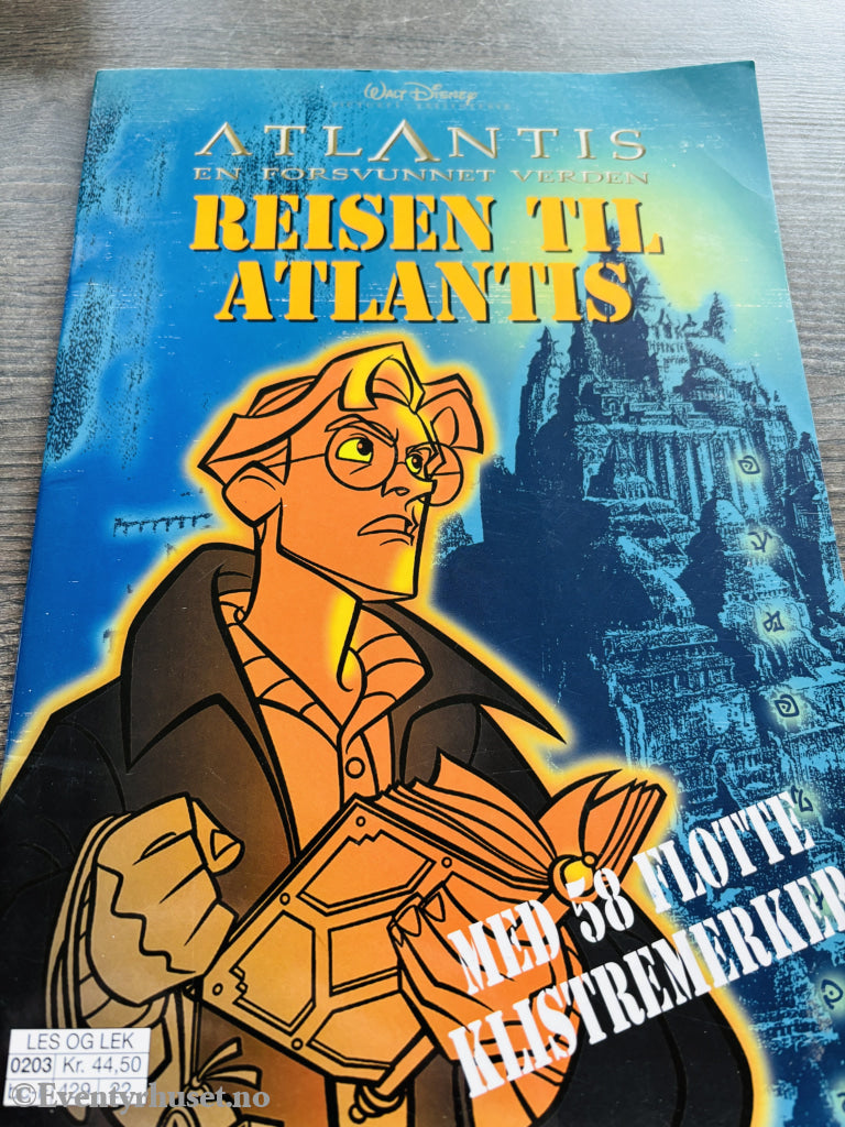 Disney. Reisen til Atlantis. Hefte med klistremerker. Brukt.