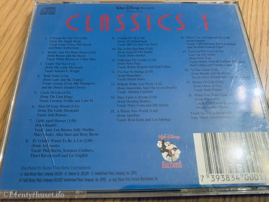 Disney´s Classics 1. Cd Samleboks. Lydbok