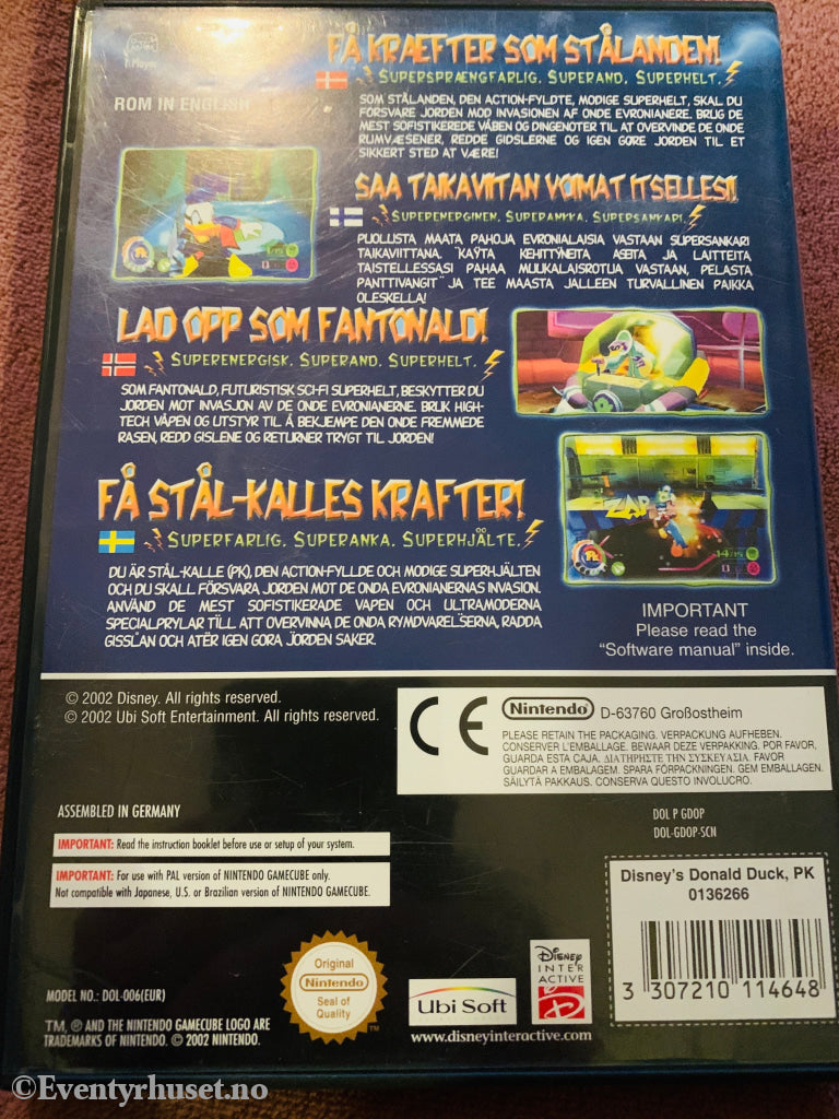 Disney´s Fantonald - Platyrhynchos Kineticus. Gamecube.