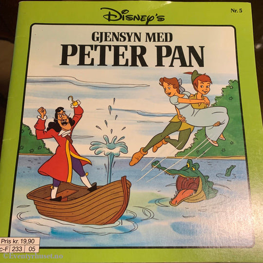 Disney´s - Gjensyn Med Peter Pan Nr.5 Pocketbok / Hefte. 1990.