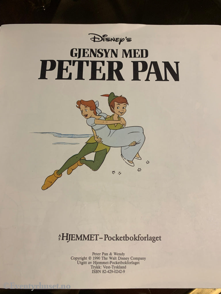 Disney´s - Gjensyn Med Peter Pan Nr.5 Pocketbok / Hefte. 1990.