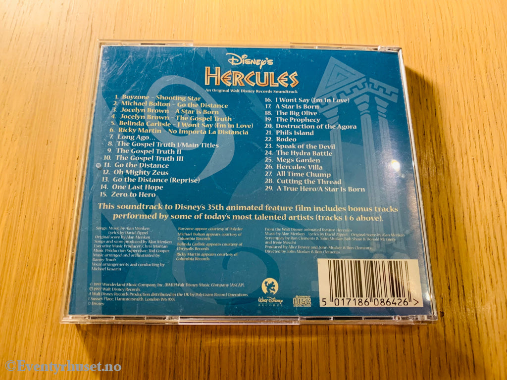 Disney´s Hercules. 1997. Cd. Lydbok