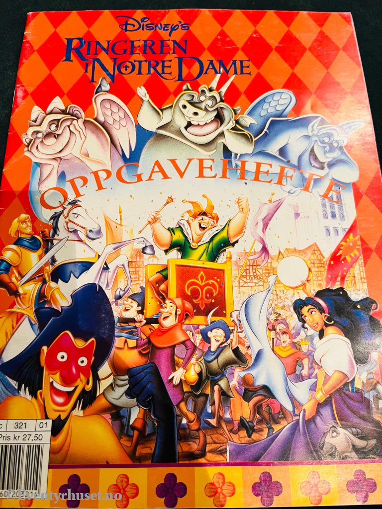 Disney´s Ringeren I Notre Dame. Oppgavehefte. 1996. Hobbybok