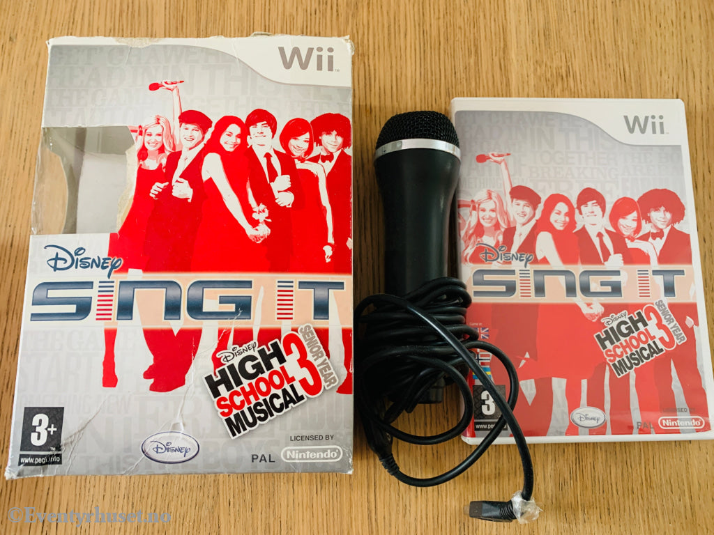 Disney Sing It: High School Musical 3, 2008. Nintendo Wii-spill. Med mikrofon!