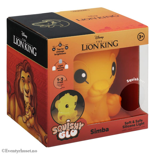 Disney Squishy Glo Silicon Light The Lion King Simba 15 cm Home & Gifts