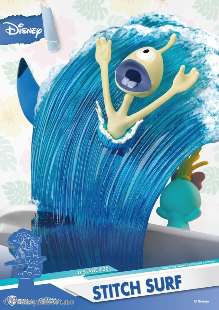 Disney Summer Series D-Stage PVC Diorama Stitch Surf 15 cm Collectibles
