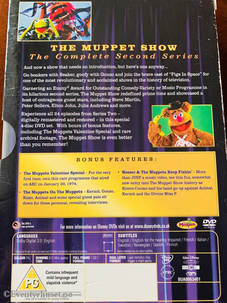 Disney The Muppet Show 2. Sesong - 4 Disker. Dvd Samleboks.