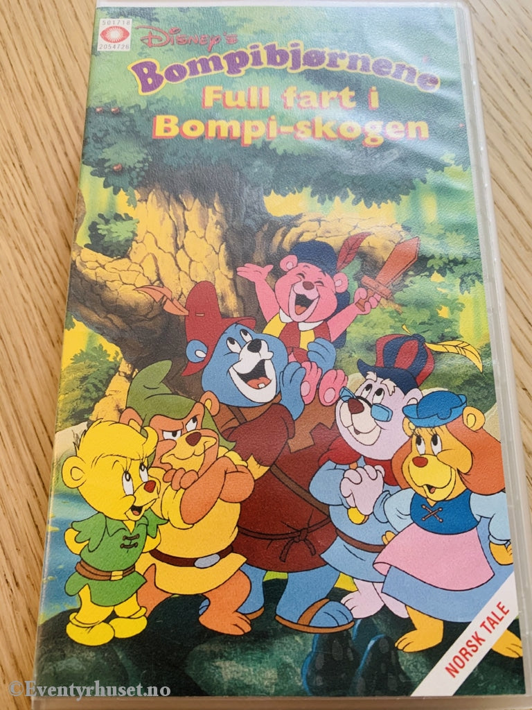 Disney Vhs. 0547/56. Bompibjørnene - Full Fart I Bompi-Skogen. Vhs