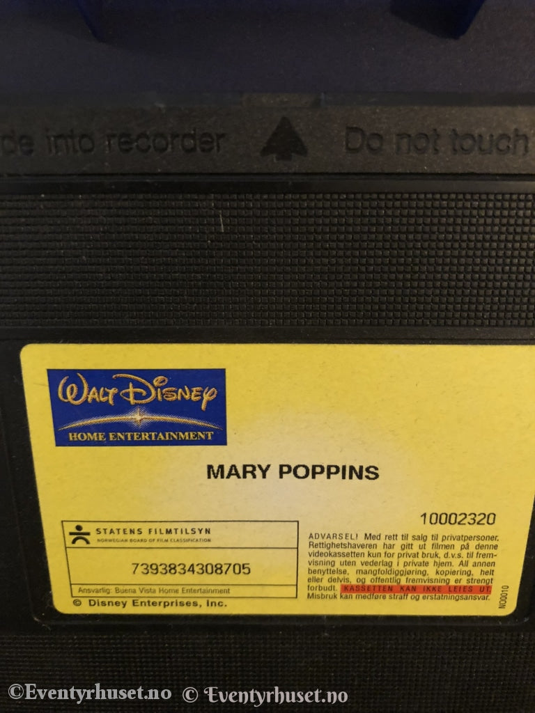 Disney Vhs. 10002320. Mary Poppins. Vhs
