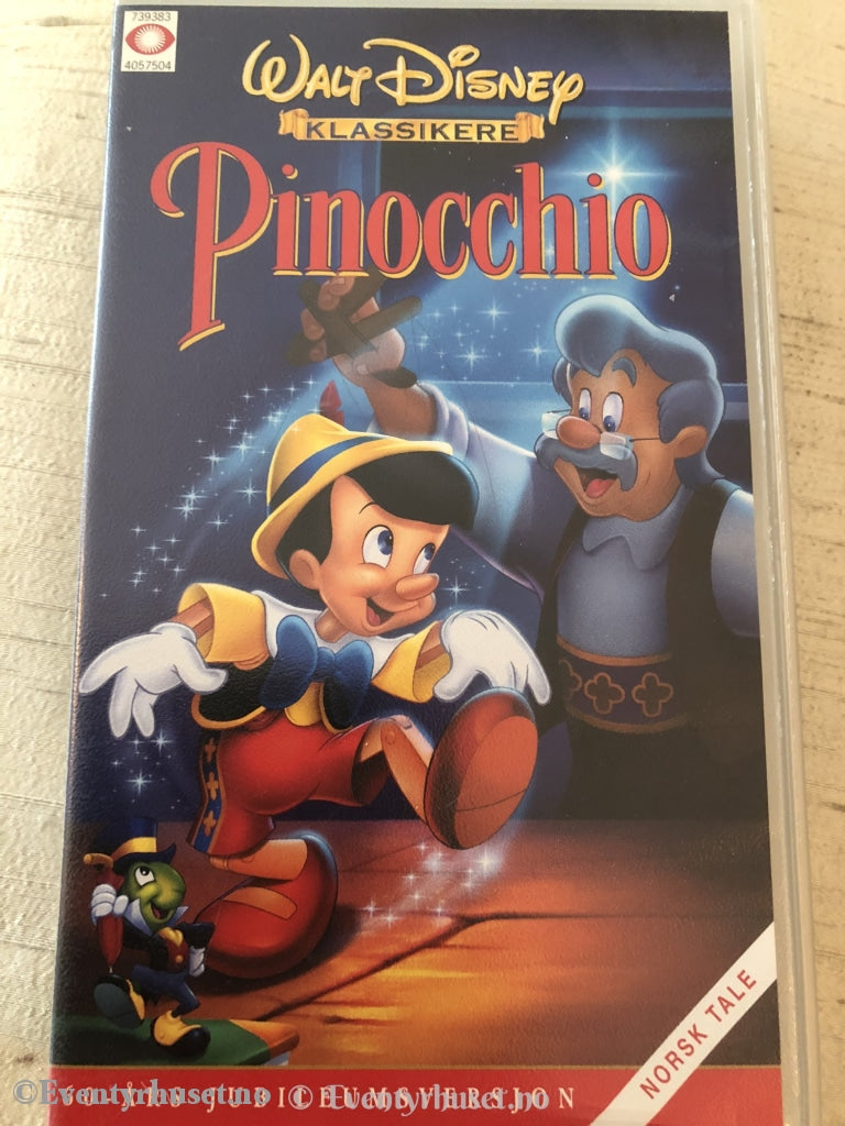 Disney Vhs. 10023920. Pinocchio. 60 Års Jubileumsversjon. Vhs