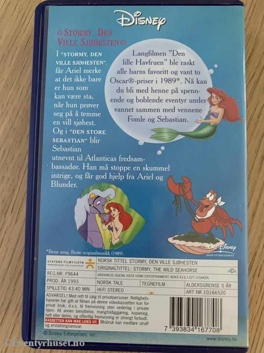 Disney Vhs. 10166520. Stormy Den Ville Sjøhesten. 1993. Vhs