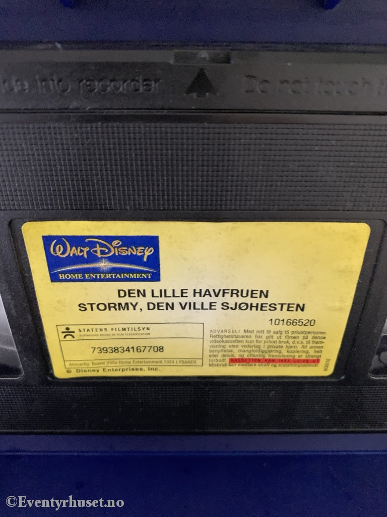 Disney Vhs. 10166520. Stormy Den Ville Sjøhesten. 1993. Vhs