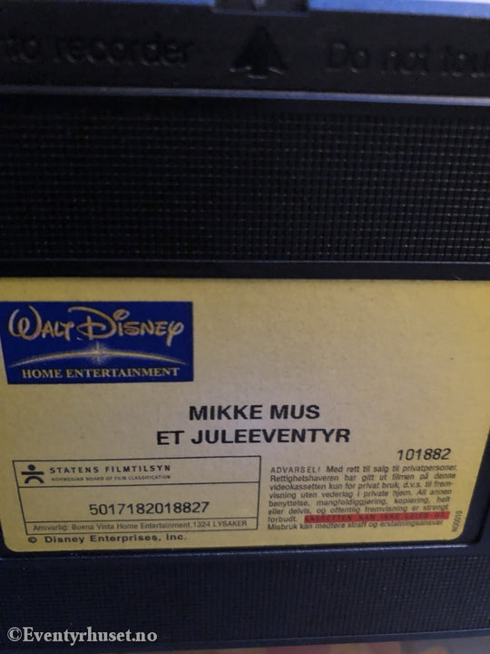 Disney Vhs. 101882. Mikke Mus. Et Juleeventyr. Vhs