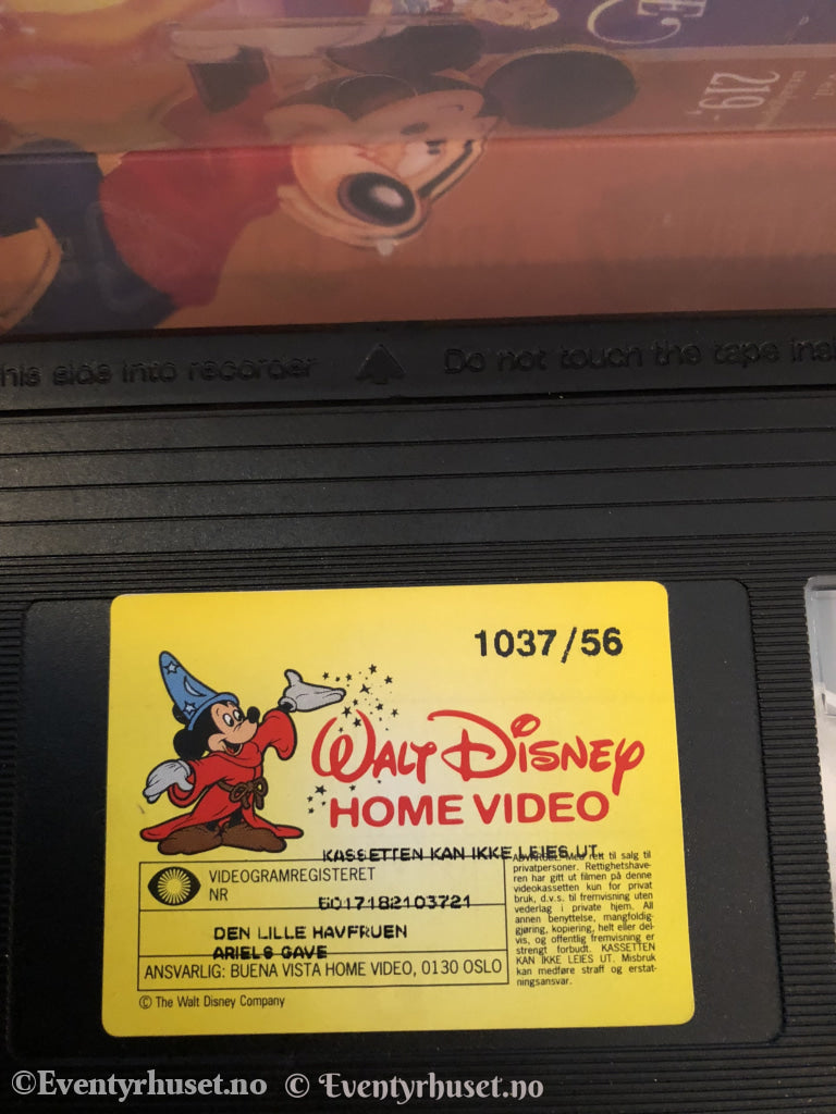 Disney Vhs. 1037/56. Den Lille Havfruen - Ariels Gave. Vhs