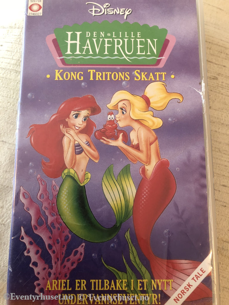 Disney Vhs. 1038/56. Den Lille Havfruen - Kong Tritons Skatt. Vhs