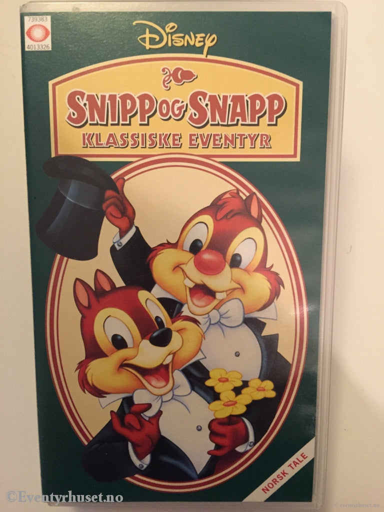 Disney Vhs. 107672. Snipp & Snapp. Klassiske Eventyr. Vhs