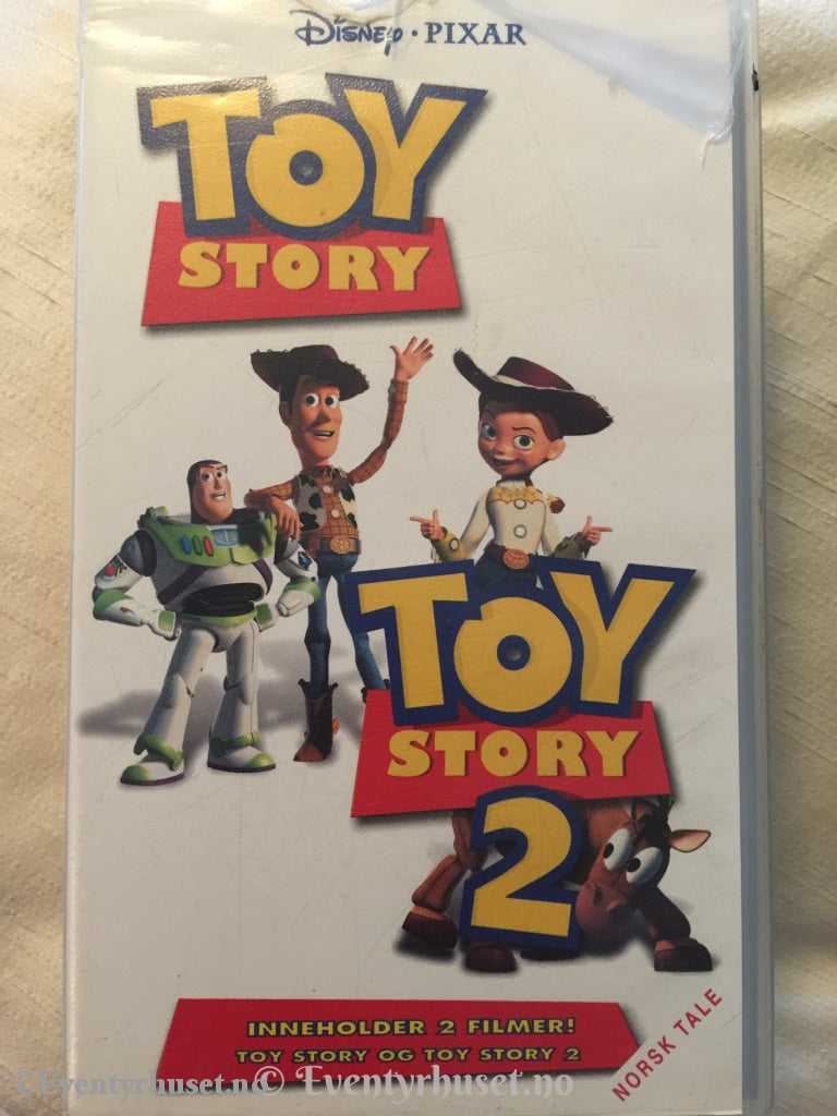 Disney Vhs. 10908320. Toy Story 1 & 2 - Dobbeltkassett. Vhs
