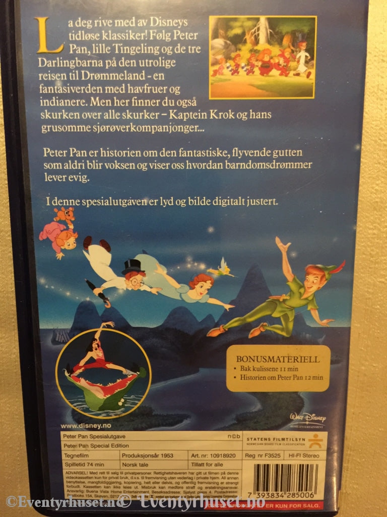 Disney Vhs. 10918920. Peter Pan. Vhs