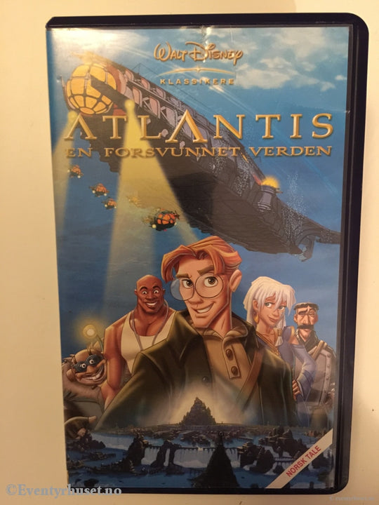 Disney Vhs. 11021620. Atlantis - En Forsvunnet Verden. Vhs