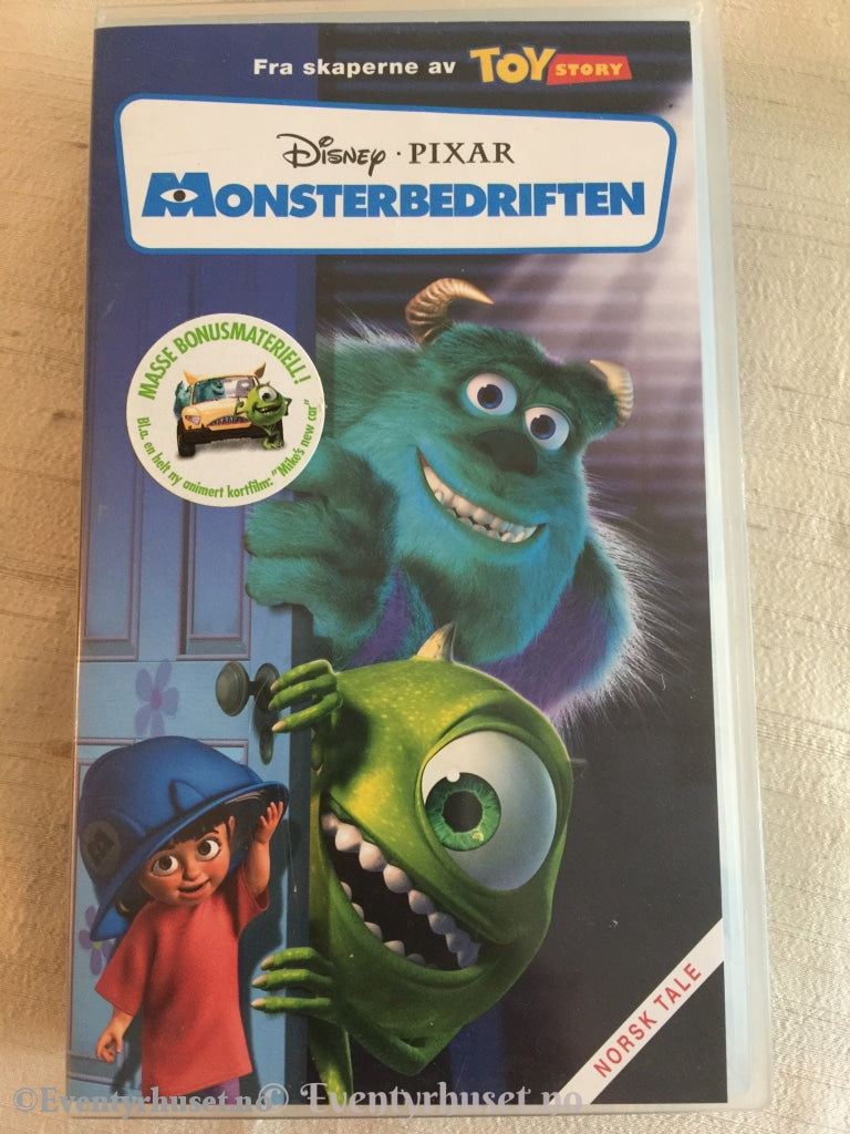 Disney Vhs. 11068820. Disney/pixar. Monsterbedriften. 2001. Vhs