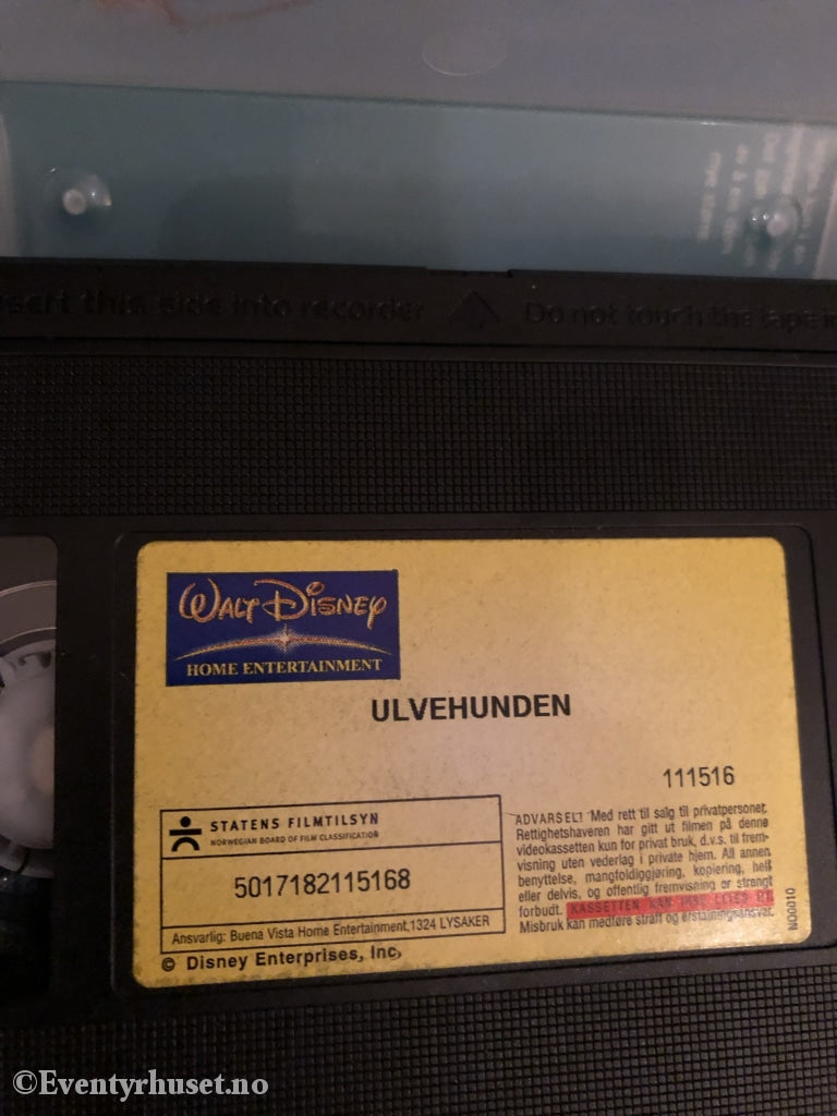 Disney Vhs. 111516. Jack Londons Ulvehunden. 1991. Vhs