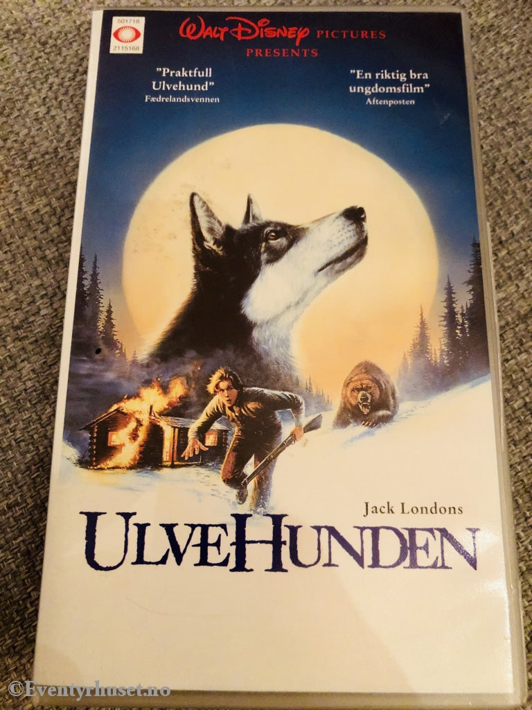 Disney Vhs. 111516. Jack Londons Ulvehunden. 1991. Vhs