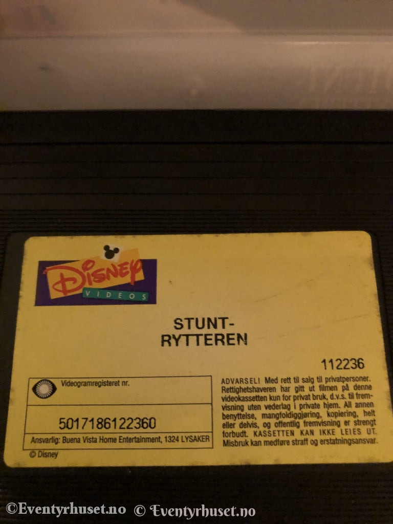 Disney Vhs. 112236. Stuntrytteren. 1991. Vhs