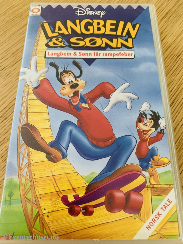 Disney Vhs. 116942. Langbein Og Sønn - & Får Rampefeber. Vhs