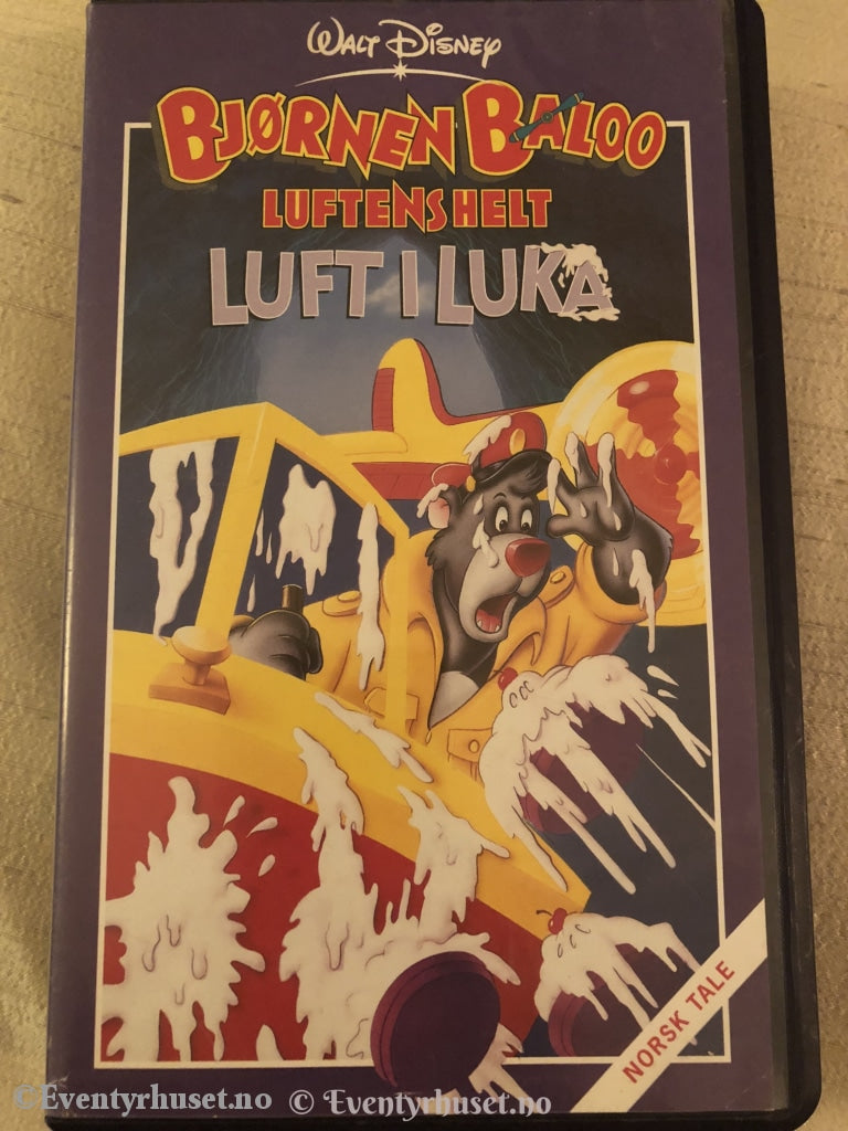 Disney Vhs. 141176. Bjørnen Baloo. Luftens Helt - Luft I Luka. Vhs