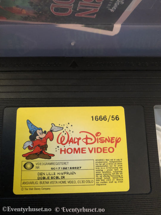 Disney Vhs. 1666/56. Den Lille Havfruen - Doble Bobler. Vhs