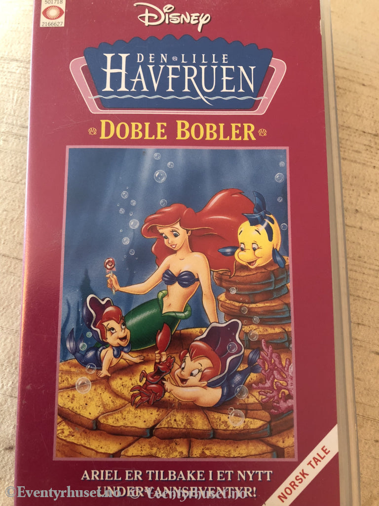 Disney Vhs. 1666/56. Den Lille Havfruen - Doble Bobler. Vhs