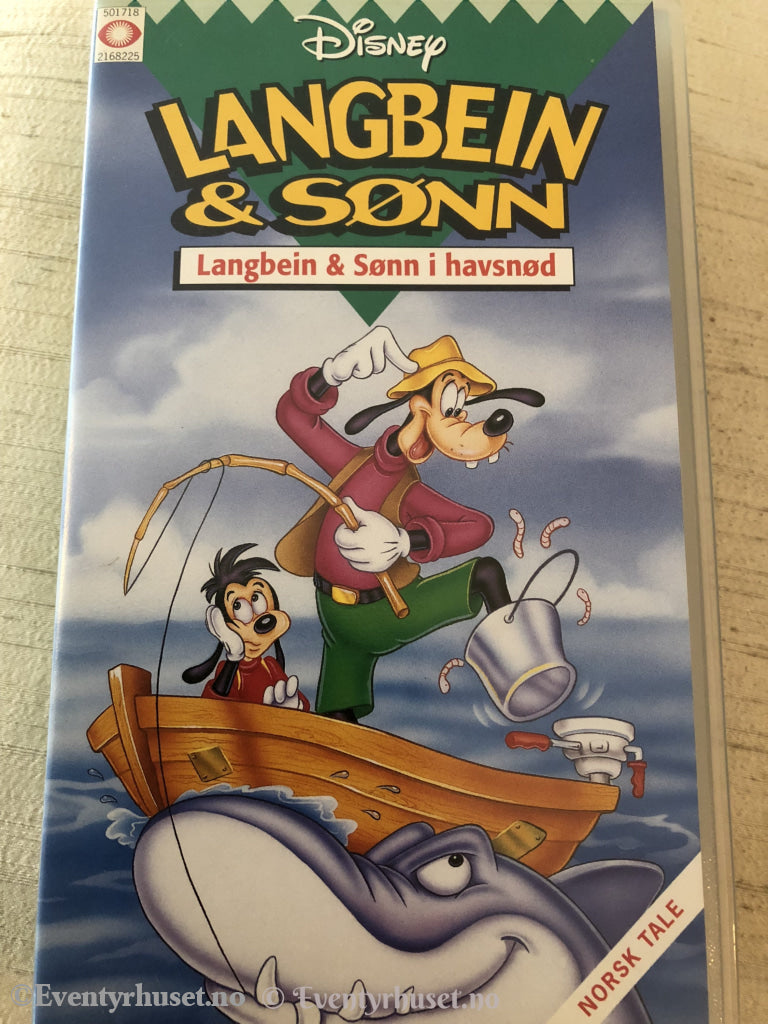 Disney Vhs. 1682/56 Langbein Og Sønn - & I Havsnød. Vhs