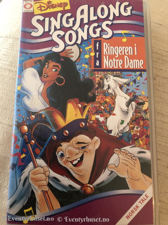 Disney Vhs. 169902. Sing Along Songs - Ringeren I Notre Dame. Vhs