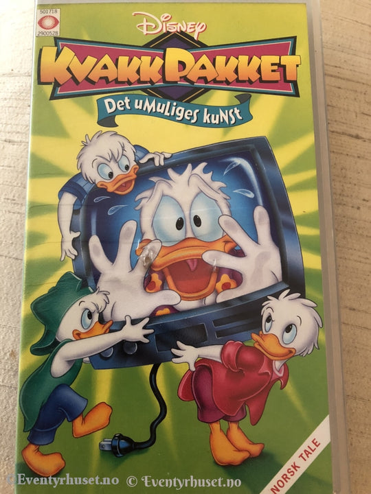 Disney Vhs. 190052. Kvakkpakket - Det Umuliges Kunst. Vhs