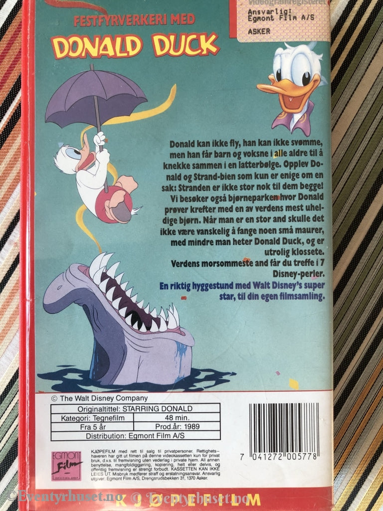 Festfyrverkeri Med Donald Duck. 1999. Vhs. Vhs